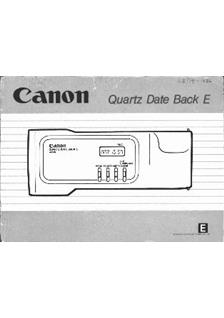 Canon EOS manual. Camera Instructions.